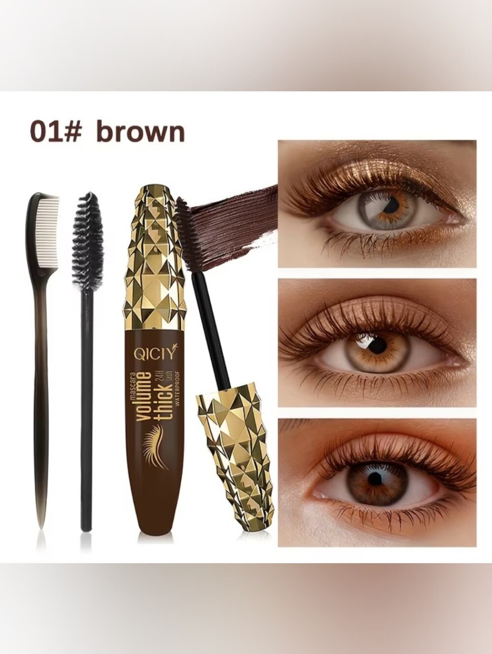 Volume Thick Mascara - Brown (#1)